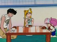 'I know it looks bad, but...not as bad as your shirt, Mamoru!'